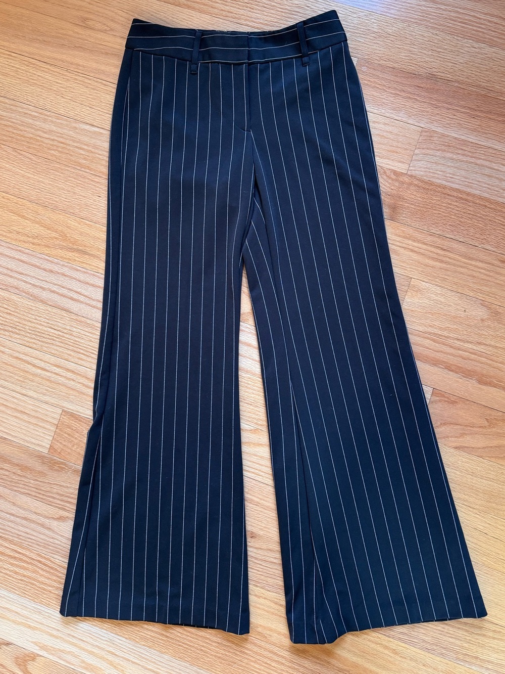 Express black and white wide leg professional work trousers vintage size 6